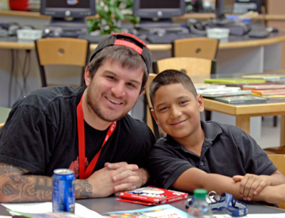 Jason and his Reading Partner, Deric