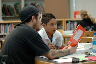 Jason and his Reading Partner, Deric