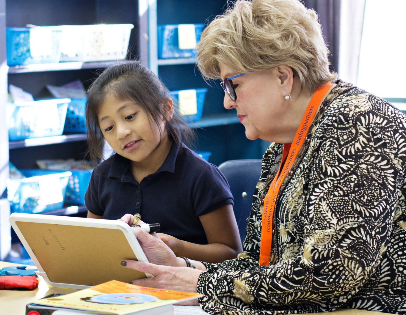 A volunteer and student