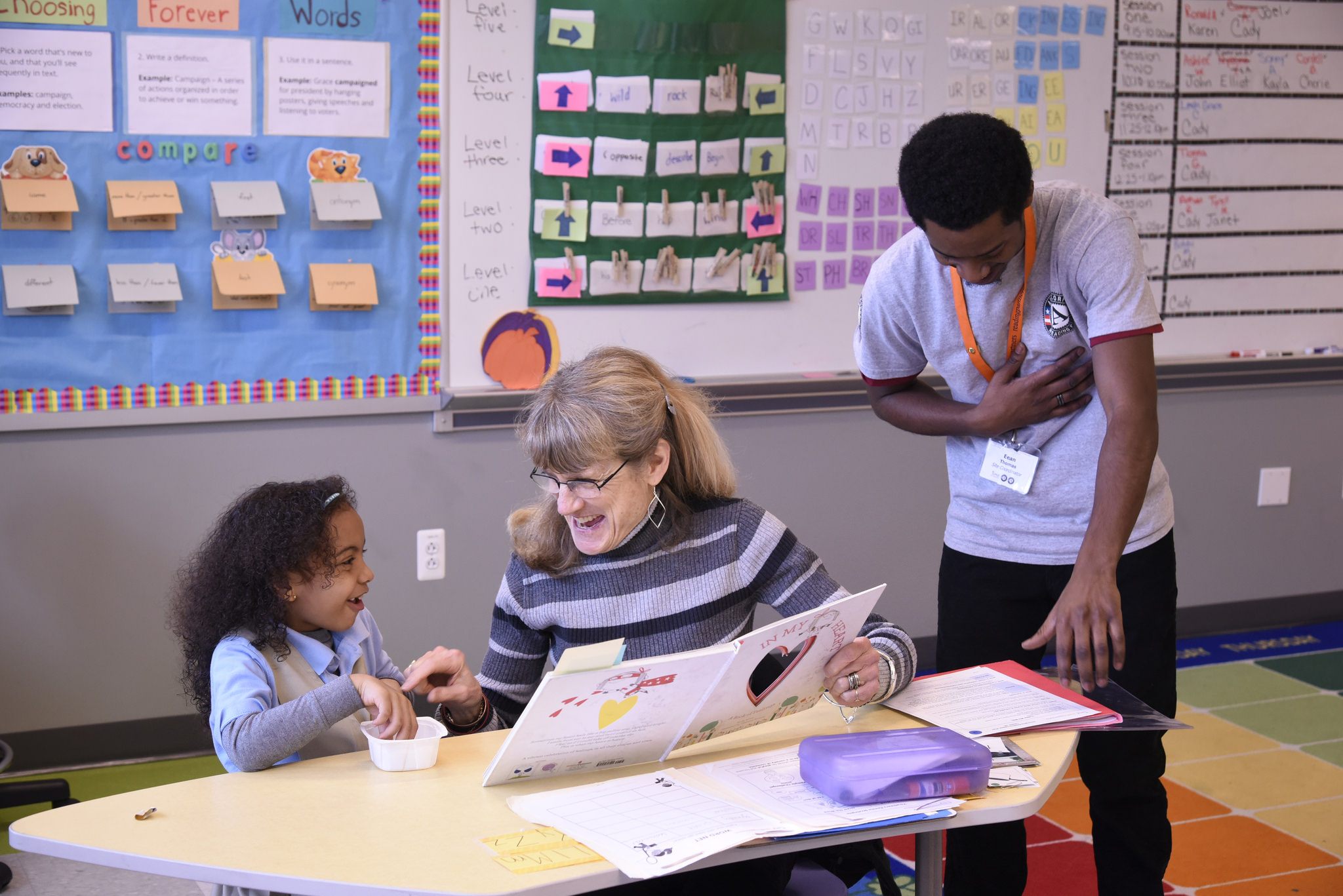 Sharing laughter over books