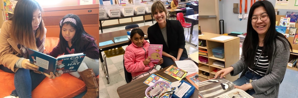 Volunteer tutors on Read Across America Day