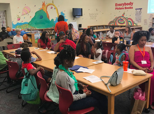 Group at reading celebration