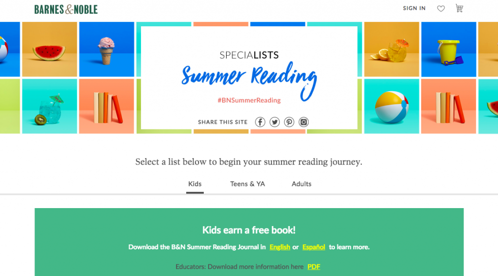 Summer Reading Log Template, Resource