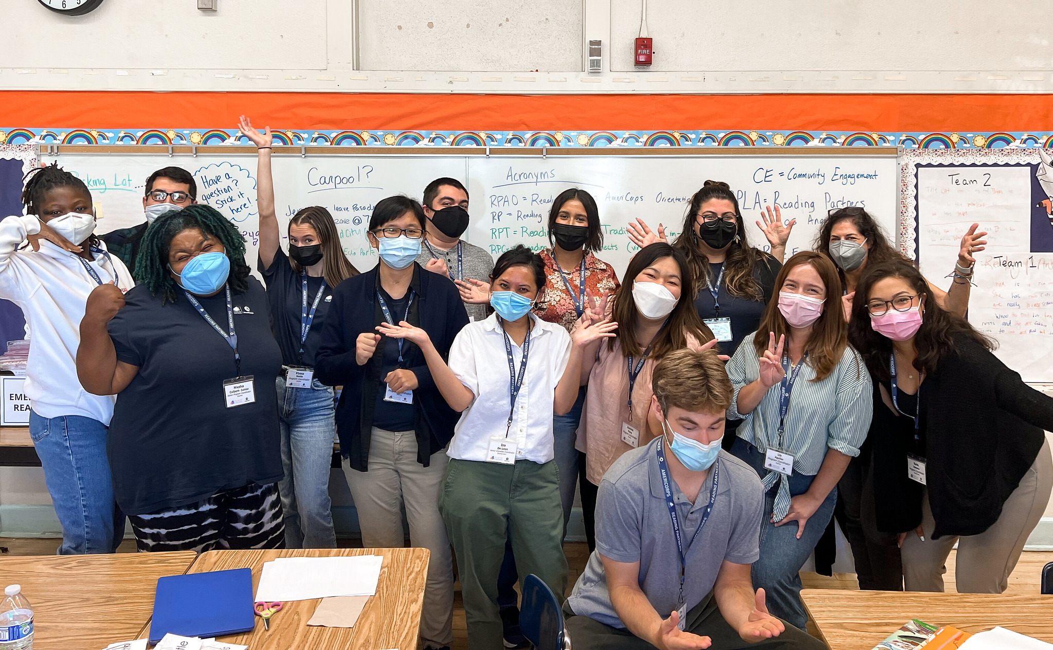 a group of americorps members posing for the camera, recruiting americorps members