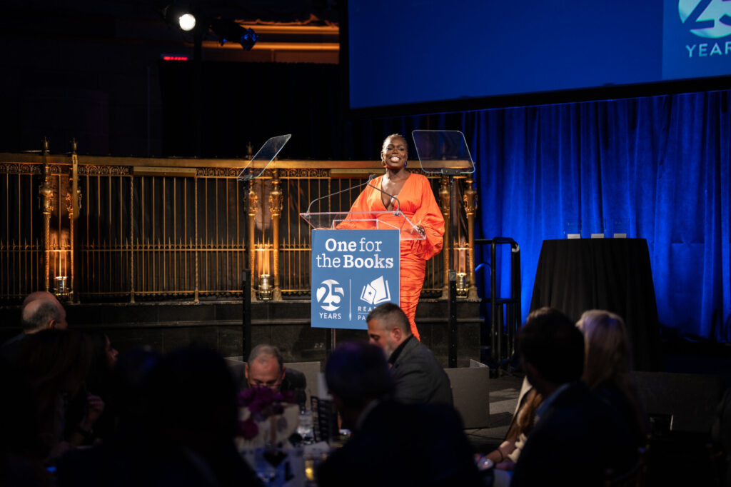 reading partners' ceo ola whitney speaking at one for the books