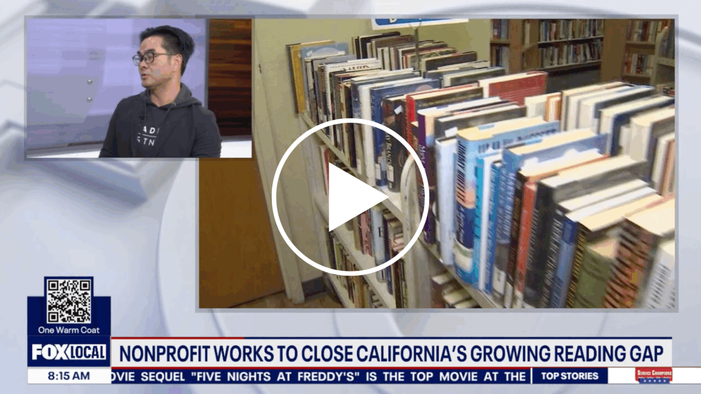 screenshot from video where Hong Thach talks about Reading Partners Bay Area's need for volunteers