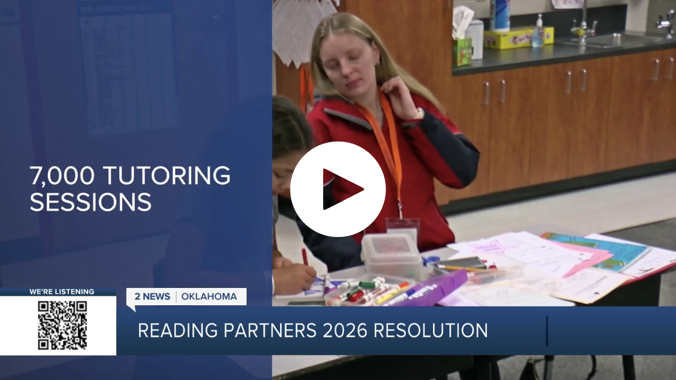 screenshot from video of reading partners tulsa on kjrh